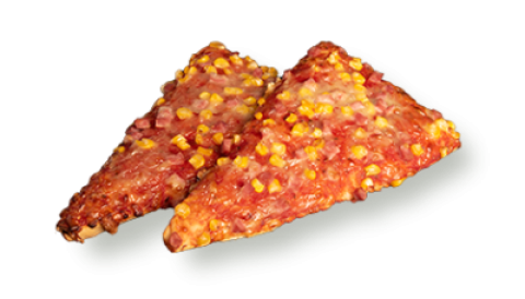Šunkovo - kukuricový pizza plátok 150g/10ks