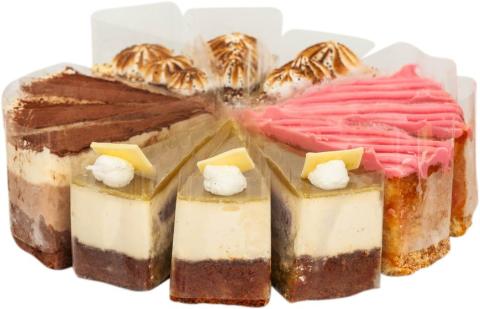 MIX 3 ( 3 ks Punč. torta, 3 ks zel.rozpr. s mal.,3 ks mak.štedrák, 3 ks trojitá čok.torta)
